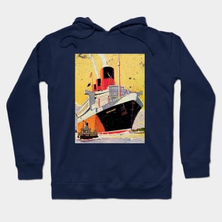 Poster Retro Ship Vintage Cruise Vessel Hoodie